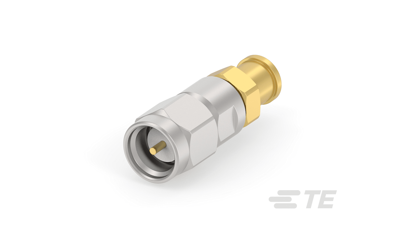 TE Connectivity, Plug Cable Mount SMA Connector, 50Ω, Cable Termination, Straight Body