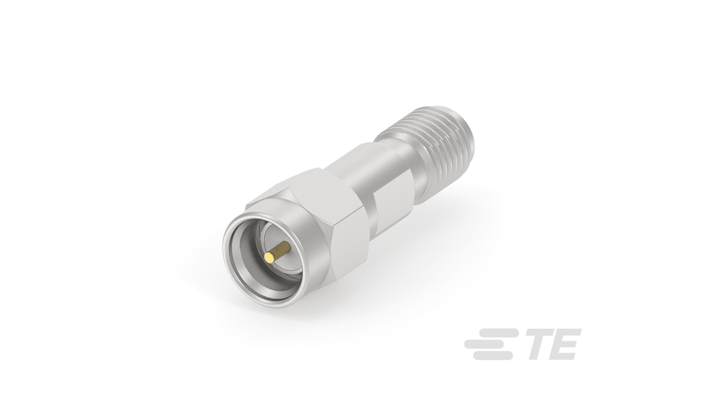 TE Connectivity Straight 50Ω RF Adapter SMA Plug to SMA Socket