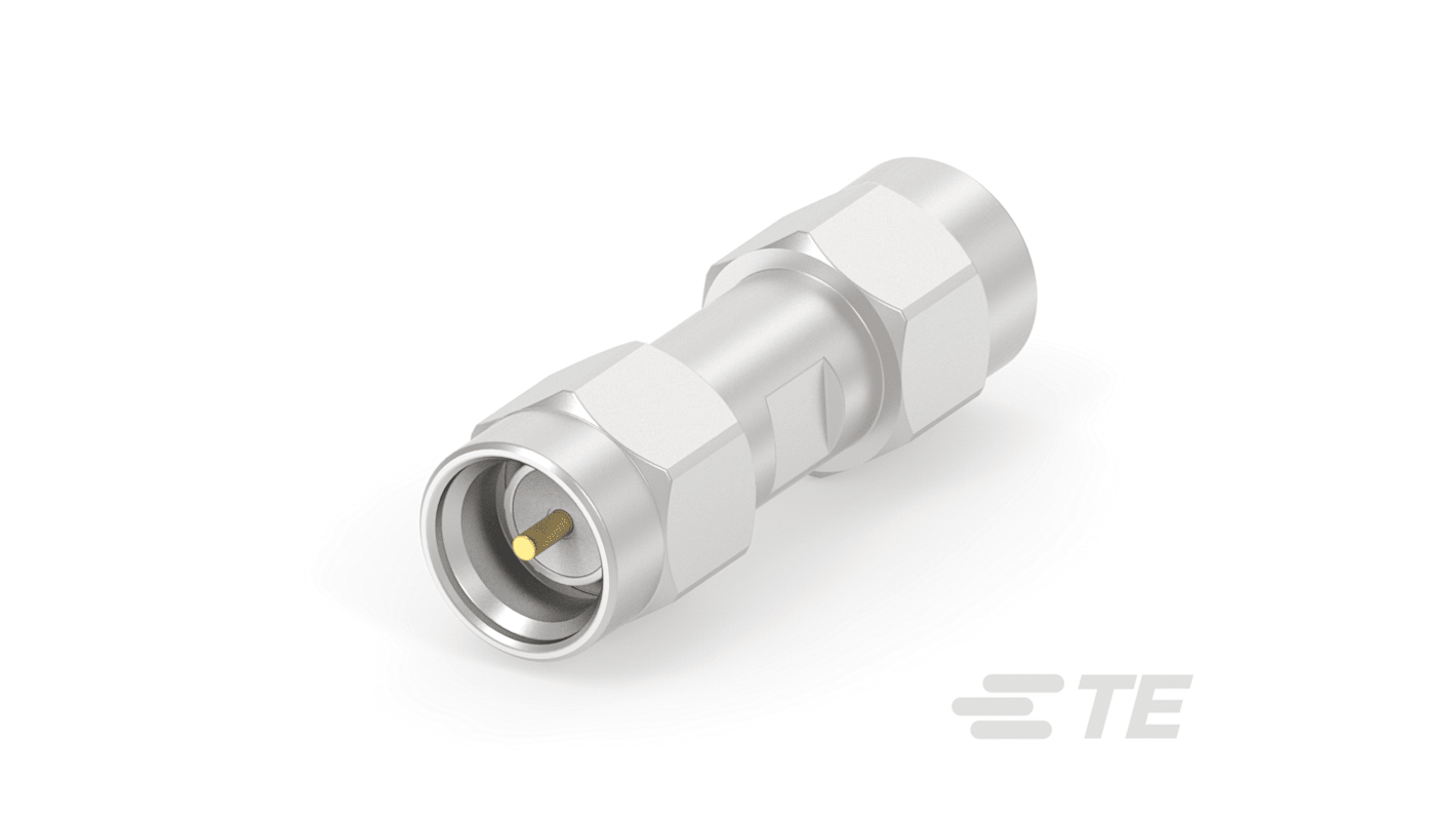 TE Connectivity Straight 50Ω RF Adapter SMA Plug to SMA Plug