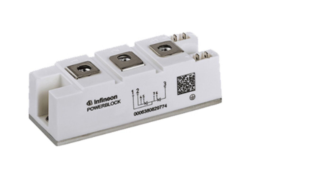 Tiristore SCR Infineon, Vassoio, 5 Pin, 190A, 1600V