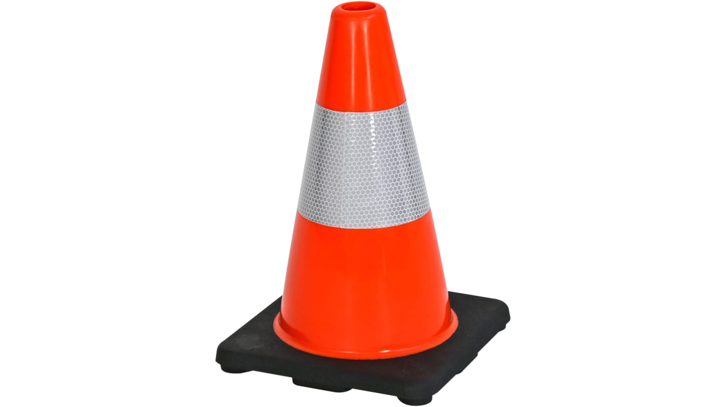 RS PRO Weighted Orange 300 mm PVC Traffic Cone