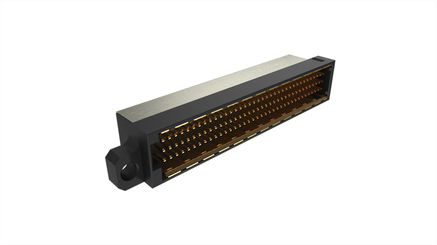 Amphenol Communications Solutions BergStak Secure Connector 3 x 37 Way Right Angle D-sub Connector Plug, 1mm Pitch