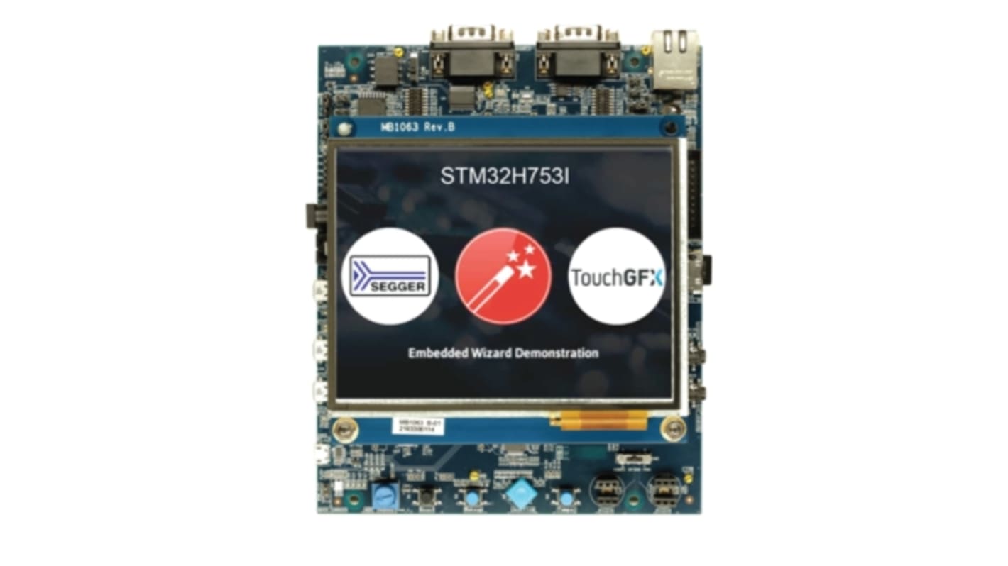 Scheda di valutazione Evaluation Board with STM32H753XI MCU STMicroelectronics, CPU MCU