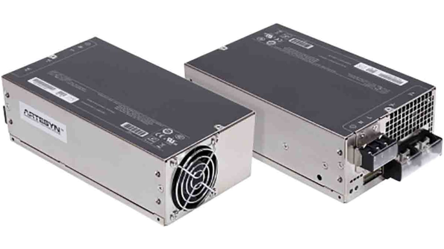 Artesyn Embedded Technologies Switching Power Supply, LCM600L-T-A, 12V dc, 52A, 600W, 1 Output, 85 → 264V ac