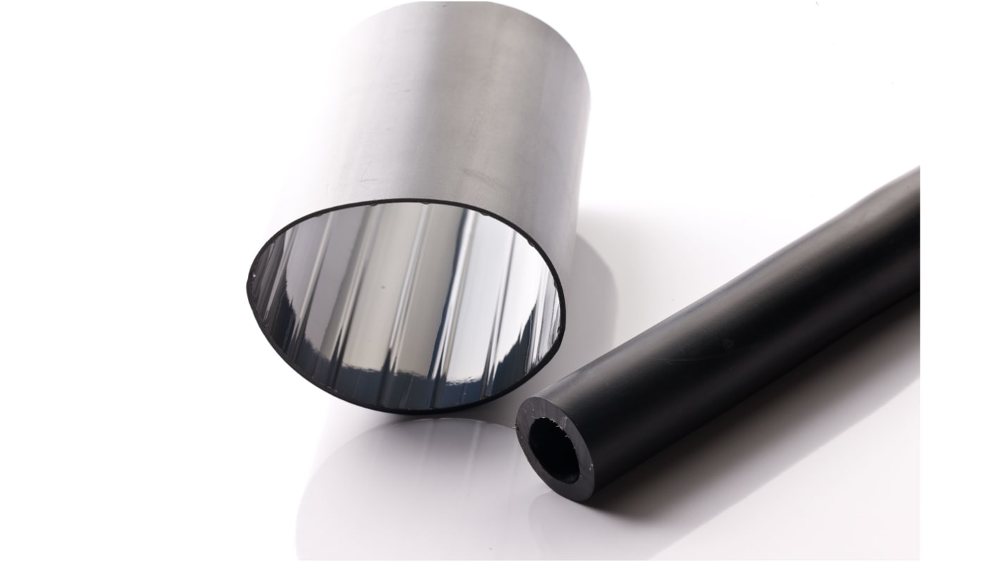 RS PRO Adhesive Lined Heat Shrink Tubing, Black 45mm Sleeve Dia. x 1