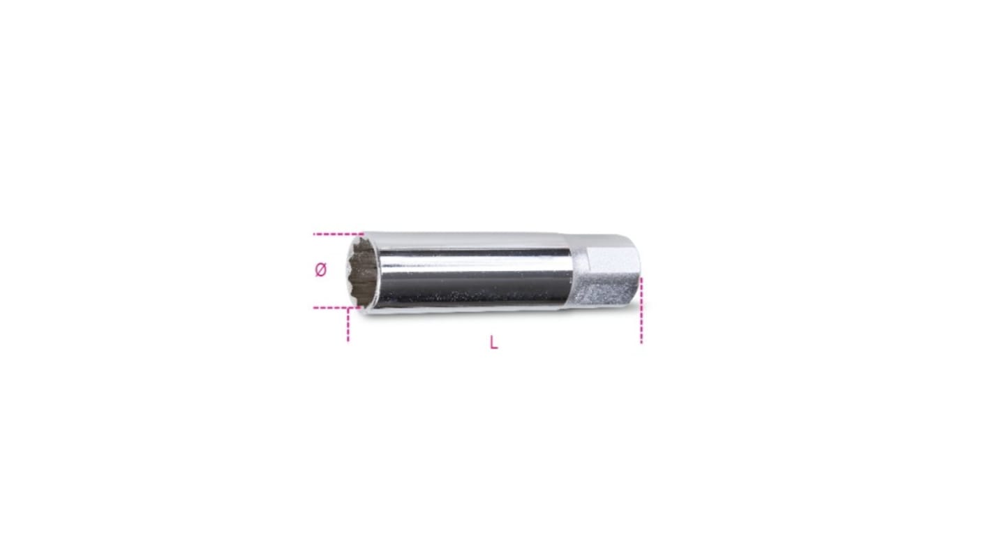 Bussola Bussola per candele BETA 956F 14, 14mm, attacco Quadrato 3/8 poll., lunghezza 70 mm