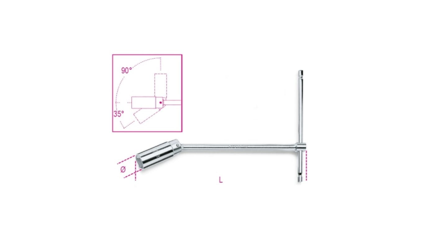 Chiave a bussola BETA, guida esagonale da 16 mm, L. 275 mm