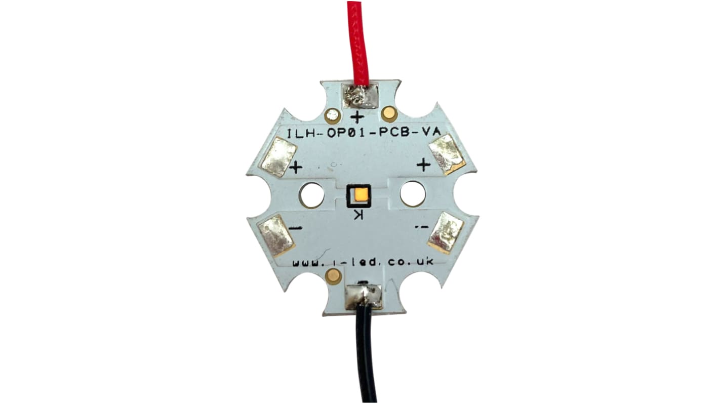 Array circolare di LED ILS ILH-OP01-DEBL-SC221-WIR200., flusso 31 lm, Blu scuro 1.96W