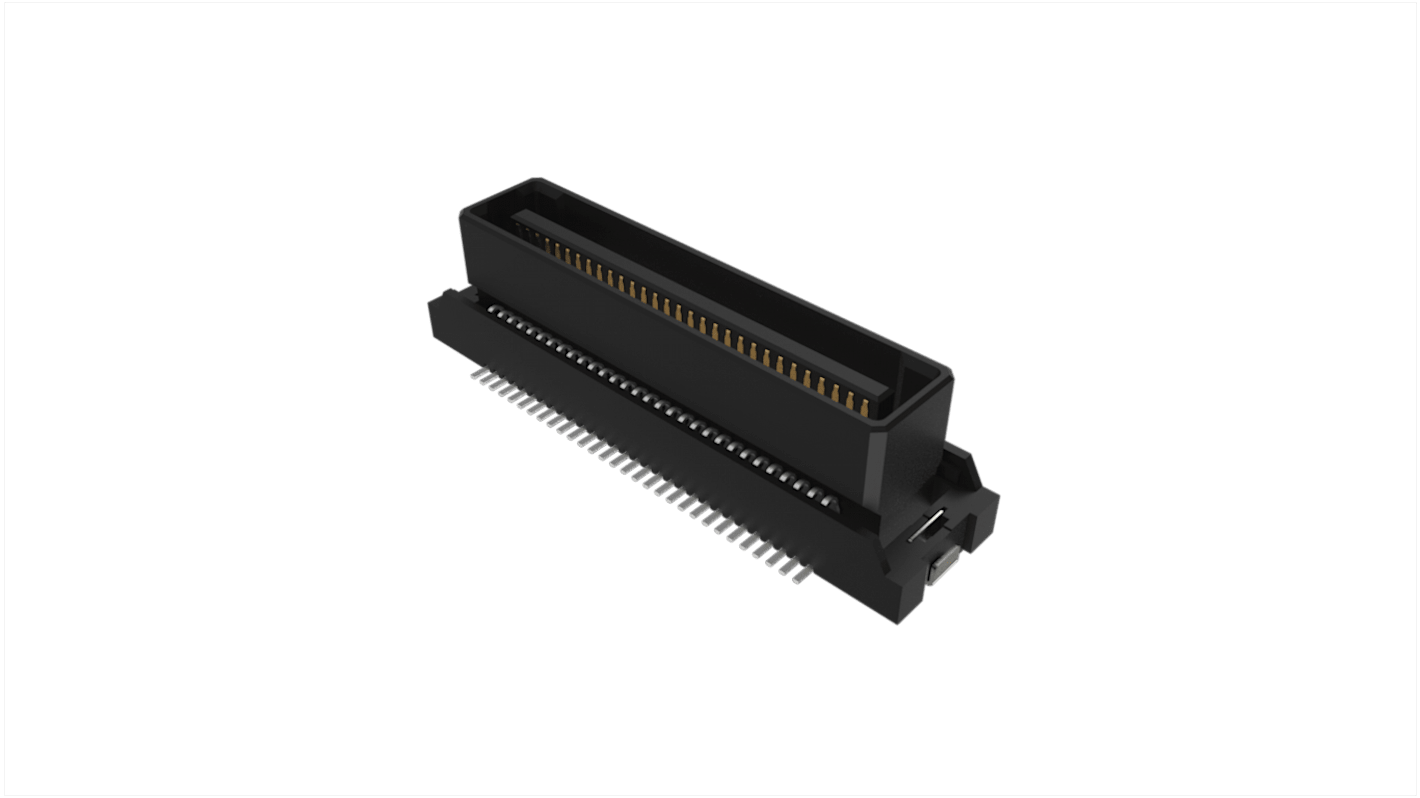 Amphenol Communications Solutions B406 Leiterplatten-Stiftleiste Vertikal, 60-polig / 2-reihig, Raster 0.8mm, Ummantelt