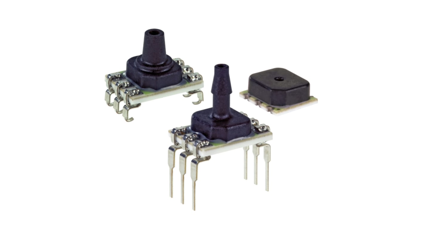 Honeywell Piezoresistive Pressure Sensor, 6.89kPa Operating Max, Through-Hole Mount, 6-Pin, 69kPa Overload Max, DIP