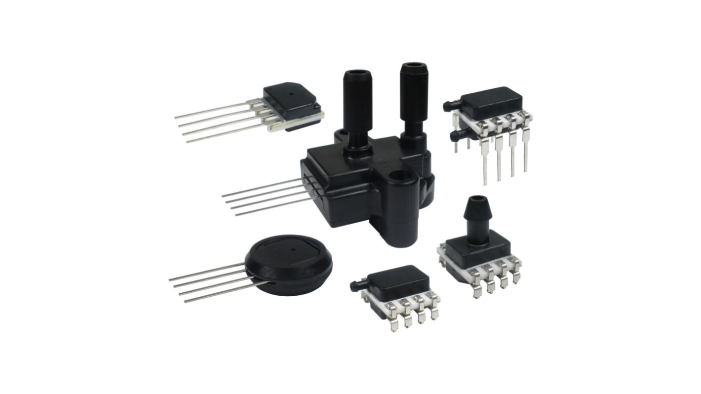 Honeywell Piezoresistive Pressure Sensor, 0.019kPa Operating Max, Through-Hole Mount, 8-Pin, 2.64kPa Overload Max, DIP