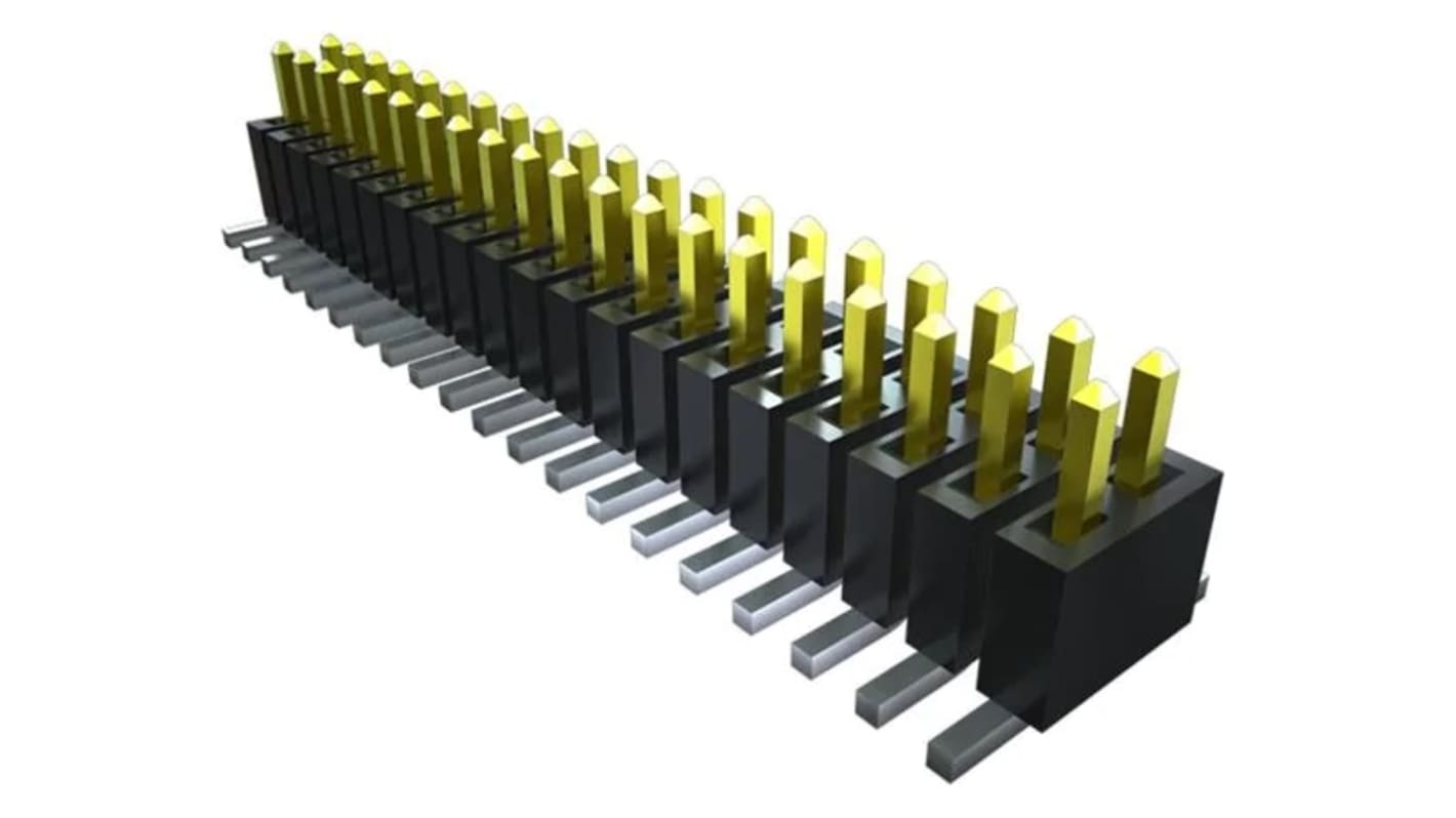 File di contatti PCB Samtec, 10 vie, 2 file, passo 1.27mm