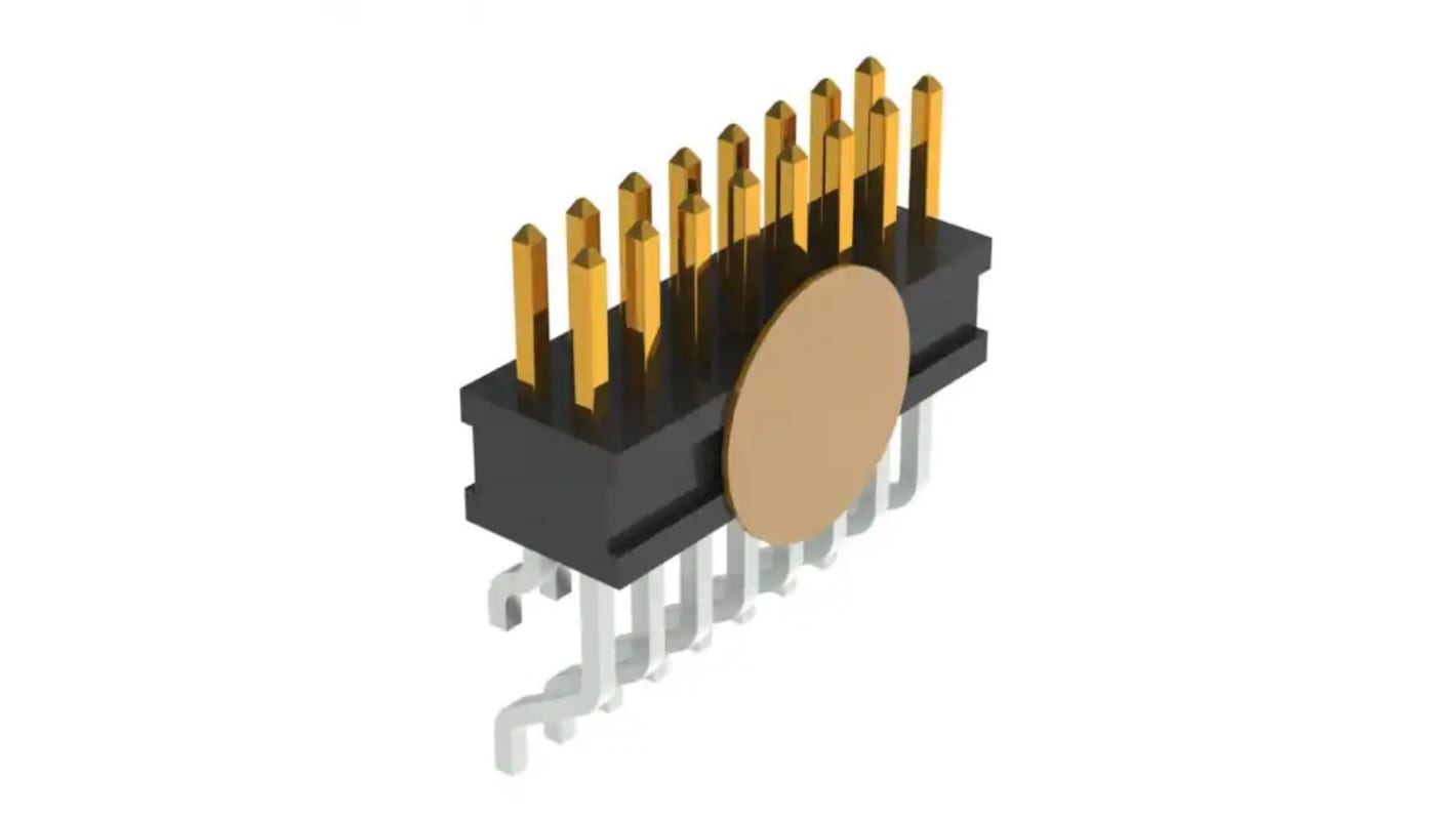 Samtec FTSH Series Vertical PCB Header, 16 Contact(s), 1.27mm Pitch, 2 Row(s)