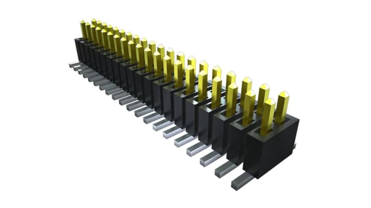 Samtec FTSH Series Vertical PCB Header, 26 Contact(s), 1.27mm Pitch, 2 Row(s)