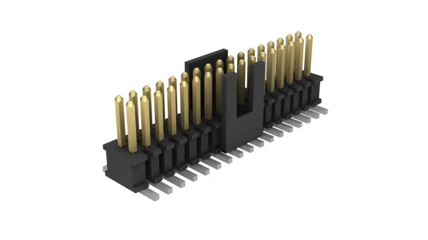 Samtec FTSH Series Horizontal PCB Header, 28 Contact(s), 1.27mm Pitch, 2 Row(s)