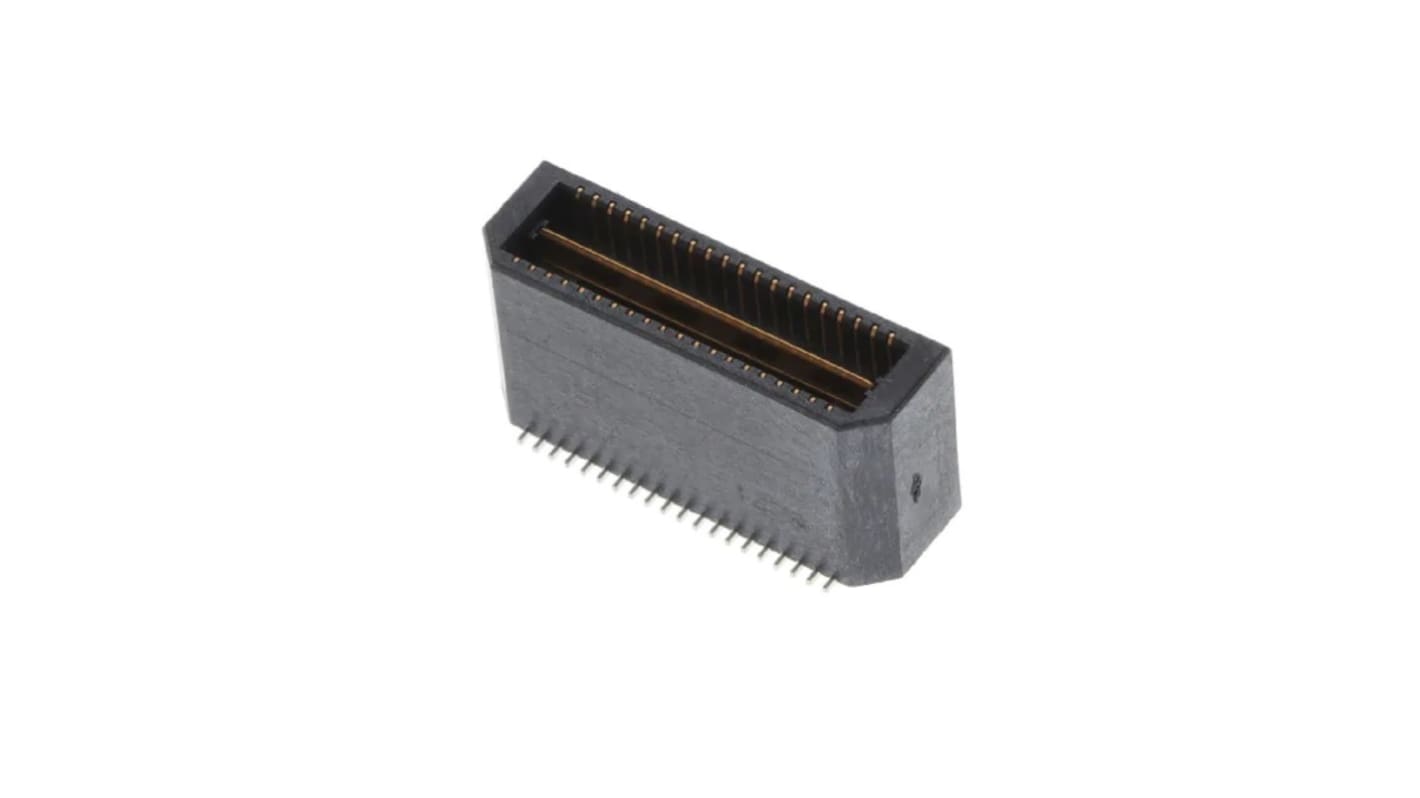 Conector macho para PCB Samtec serie QTE de 40 vías, 2 filas, paso 0.8mm, Montaje Superficial