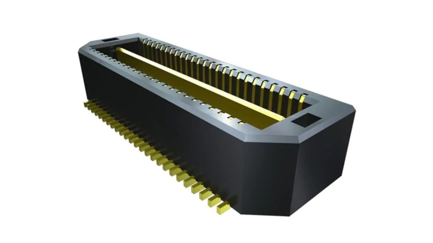 Samtec QTS Leiterplatten-Stiftleiste Horizontal, 100-polig / 2-reihig, Raster 0.64mm, Ummantelt