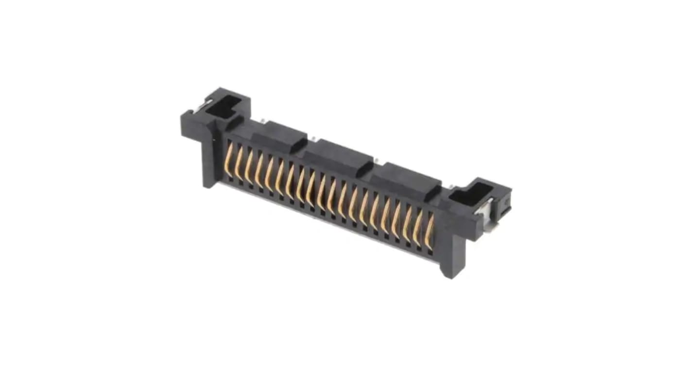 Conector de borde Samtec SAL1, paso 1mm, 254 contactos, 2 filas, Ángulo de 90° , SMT, Hembra, 2.9A