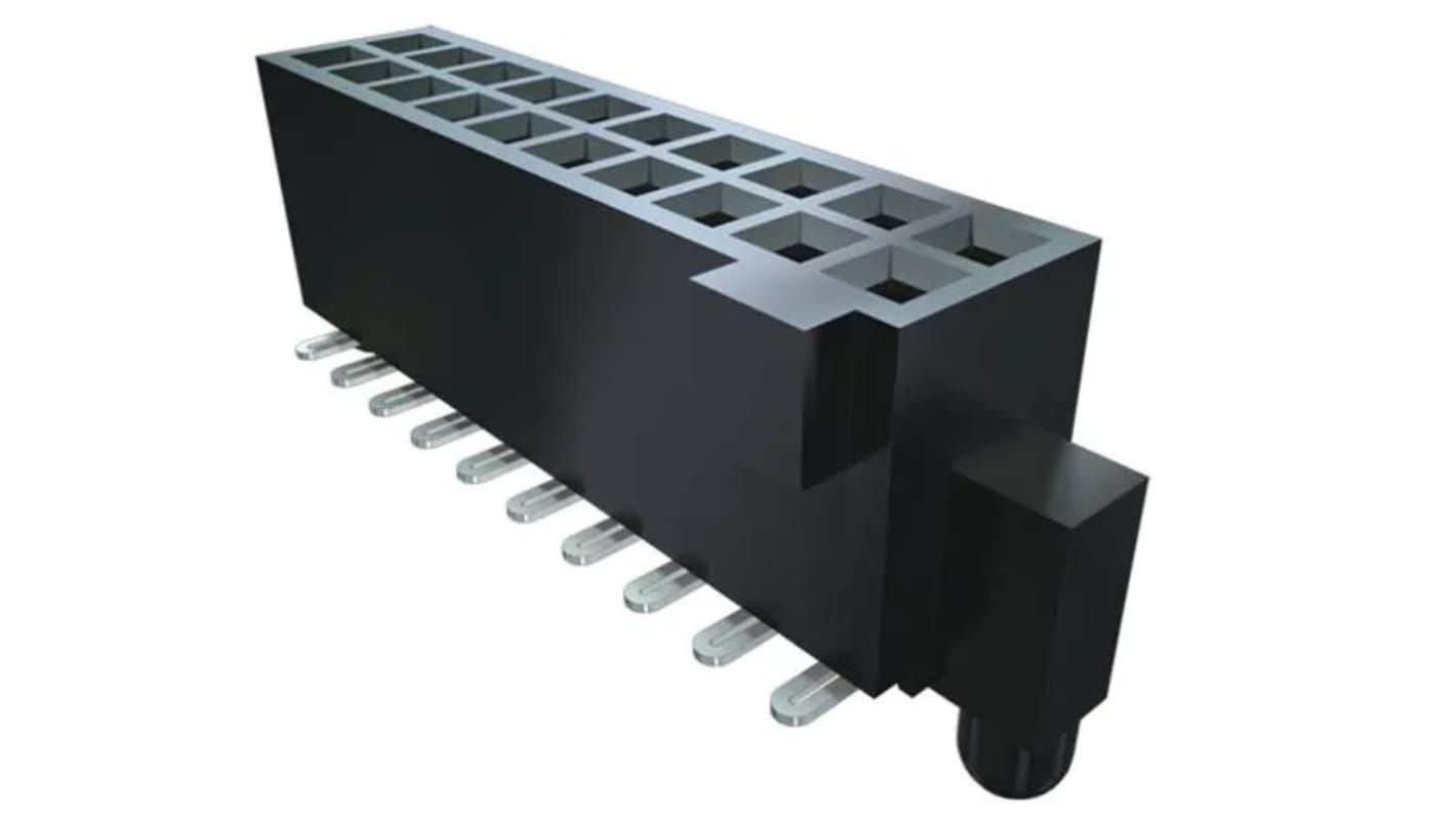 Samtec SFC Series Vertical Surface Mount PCB Socket, 50-Contact, 2-Row, 1.27mm Pitch, Through Hole Termination