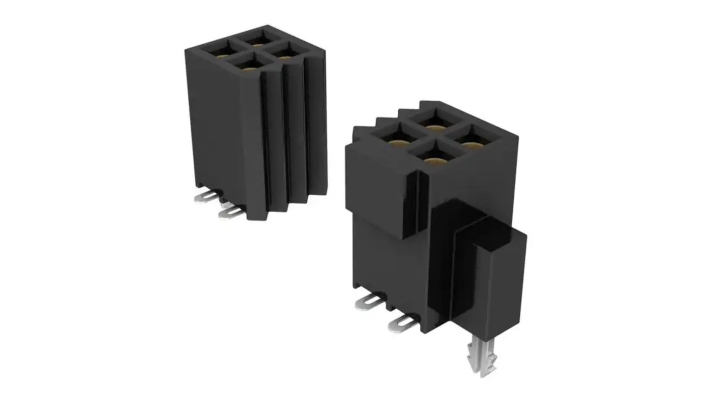 Conector hembra para PCB Samtec serie SFM SFM-115-02-S-D-A-P-TR, de 30 vías en 2 filas, paso 1.27mm, Montaje