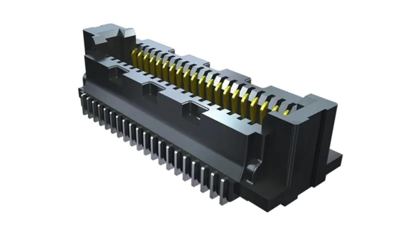 Conector hembra para PCB Samtec serie SS5 SS5-20-3,50-L-D-K-TR, de 40 vías en 2 filas, paso 0.5mm, Montaje Superficial