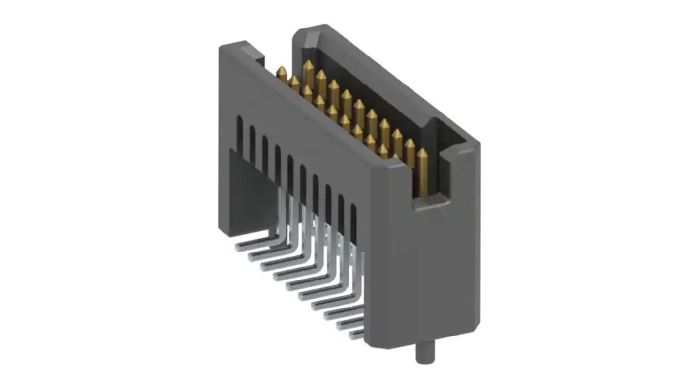 Conector macho para PCB Samtec serie TFM de 20 vías, 2 filas, paso 1.27mm