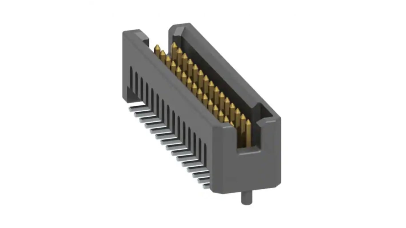 Conector macho para PCB Samtec serie TFM de 30 vías, 2 filas, paso 1.27mm