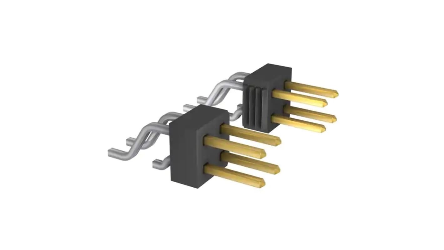 Samtec TSM Stiftleiste Vertikal, 10-polig / 2-reihig, Raster 2.54mm, Nicht ummantelt