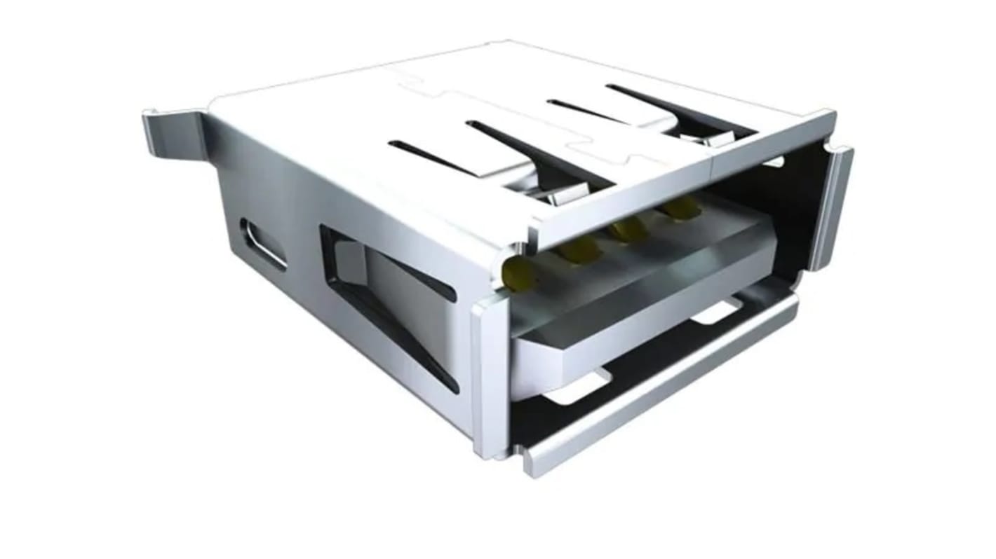 USB-A-S-F-B-SM2-R-TR | Samtec Right Angle, SMT, Socket Type A 2.0 USB ...