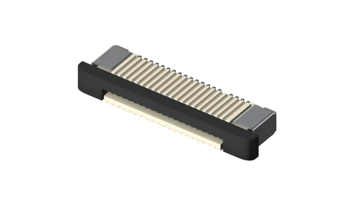 Connecteur FPC Samtec série ZF5S, 25 Contacts pas 0.5mm, Mâle Horizontal ZF5S-25-01-T-WT-K-TR