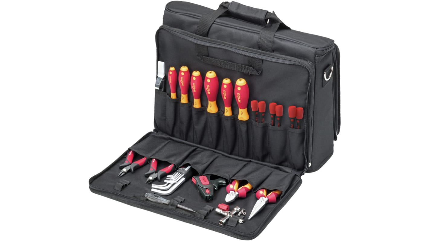 43879 Wiha 30 Piece Electricians Tool Kit With Bag Vde Approved Rs