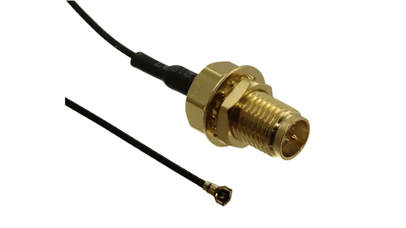 RS PRO MHF4 to Male RP-SMA Coaxial Cable, 152mm, Terminated