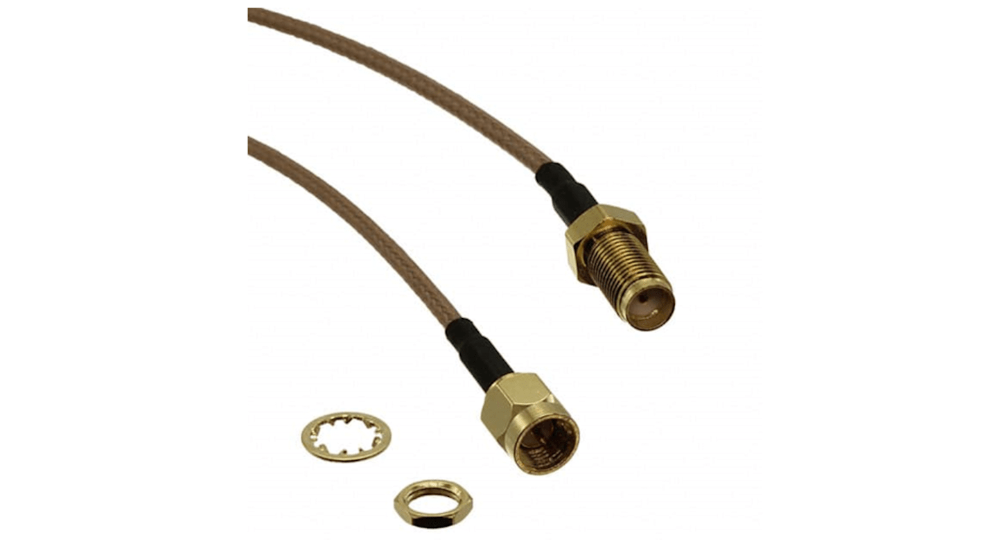 RS PRO Male SMA to SMA Coaxial Cable, 305mm, RG316 Coaxial, Terminated