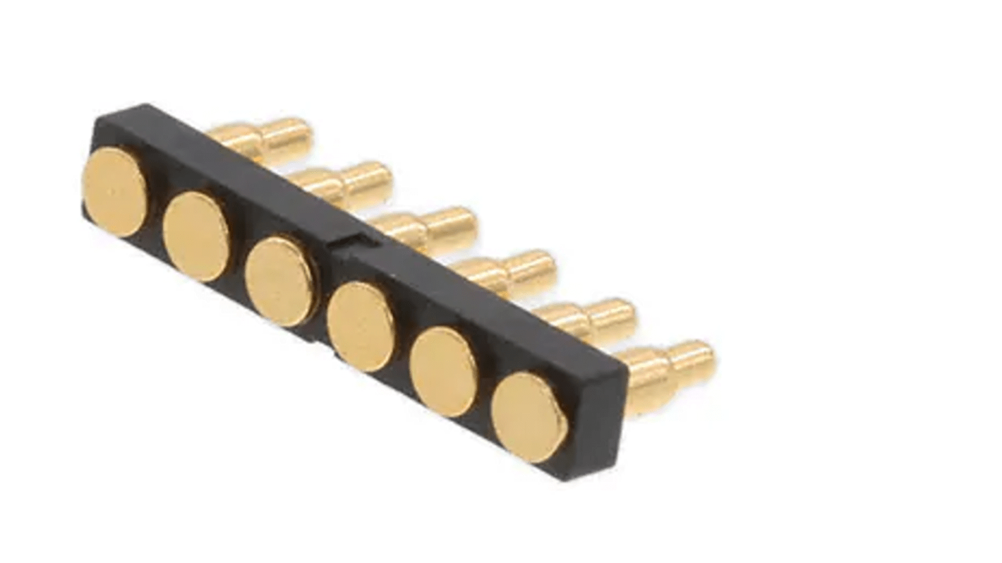 RS PRO Straight Through Hole PCB Connector, 6 Contact(s), 2.54mm Pitch, 1 Row(s), Unshrouded