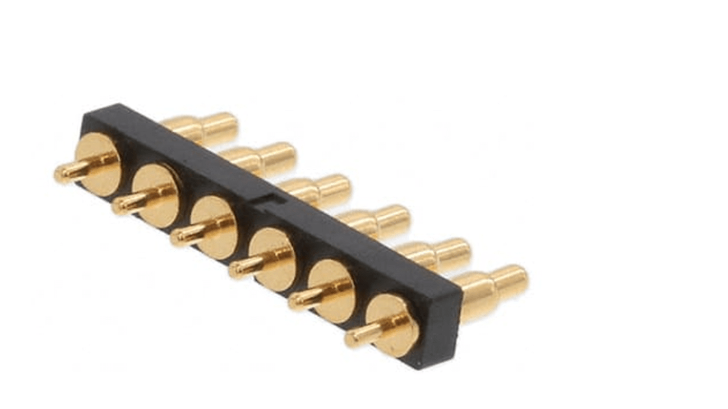 RS PRO Straight Through Hole PCB Connector, 6 Contact(s), 2.54mm Pitch, 1 Row(s), Unshrouded