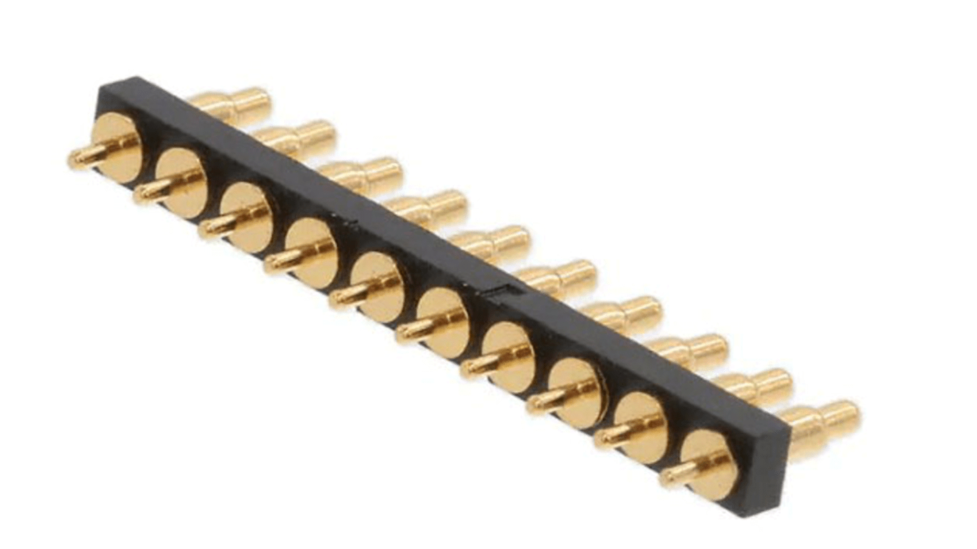 RS PRO Straight Through Hole PCB Connector, 10 Contact(s), 2.54mm Pitch, 1 Row(s), Unshrouded