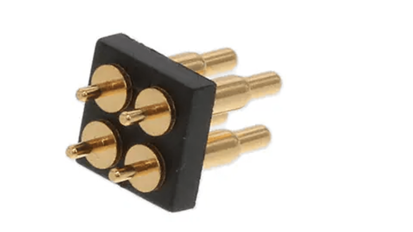 Connecteur de circuit imprimé RS PRO, 4 pôles , 2.54mm, 2 rangées , Droit