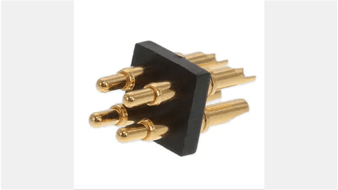 Connecteur de circuit imprimé RS PRO, 4 pôles , 2.54mm, 2 rangées , Droit