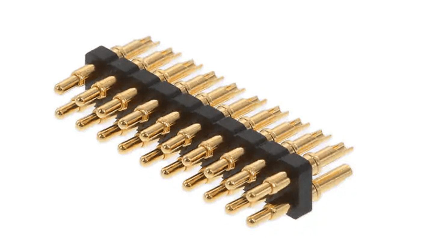 Conector de PCB RS PRO de 20 vías, 2 filas, paso 2.54mm, para soldar, Montaje en orificio pasante