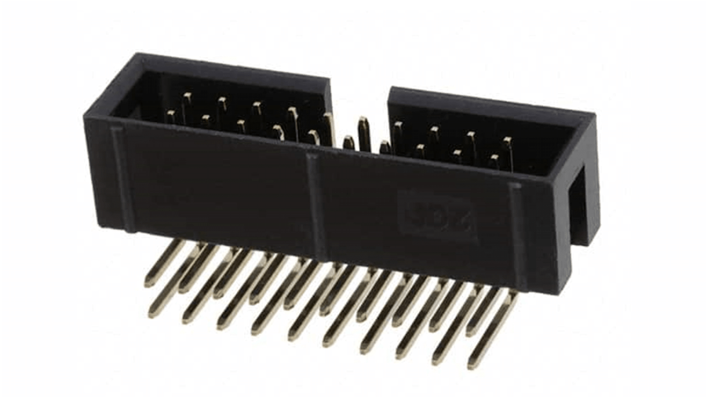 RS PRO Right Angle PCB Header, 20 Contact(s), 2.54mm Pitch, 2 Row(s), Shrouded