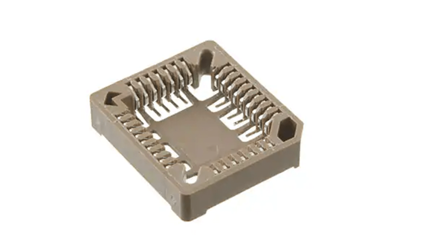 RS PRO 1.27mm Pitch 32 Way SMT PLCC IC Socket RS