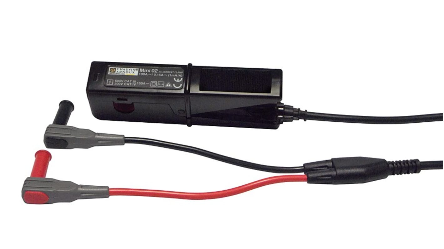 P01105102Z Chauvin Arnoux MINI 02 Current Clamp, AC Adapter, 100A ac