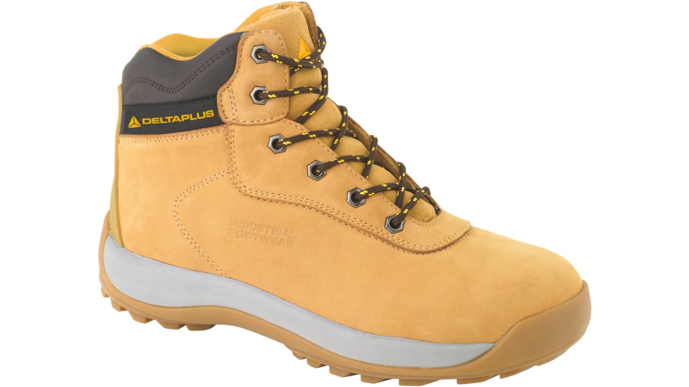 Delta Plus LH840 Beige Steel Toe Capped Men's Safety Boots, UK 9, EU 43