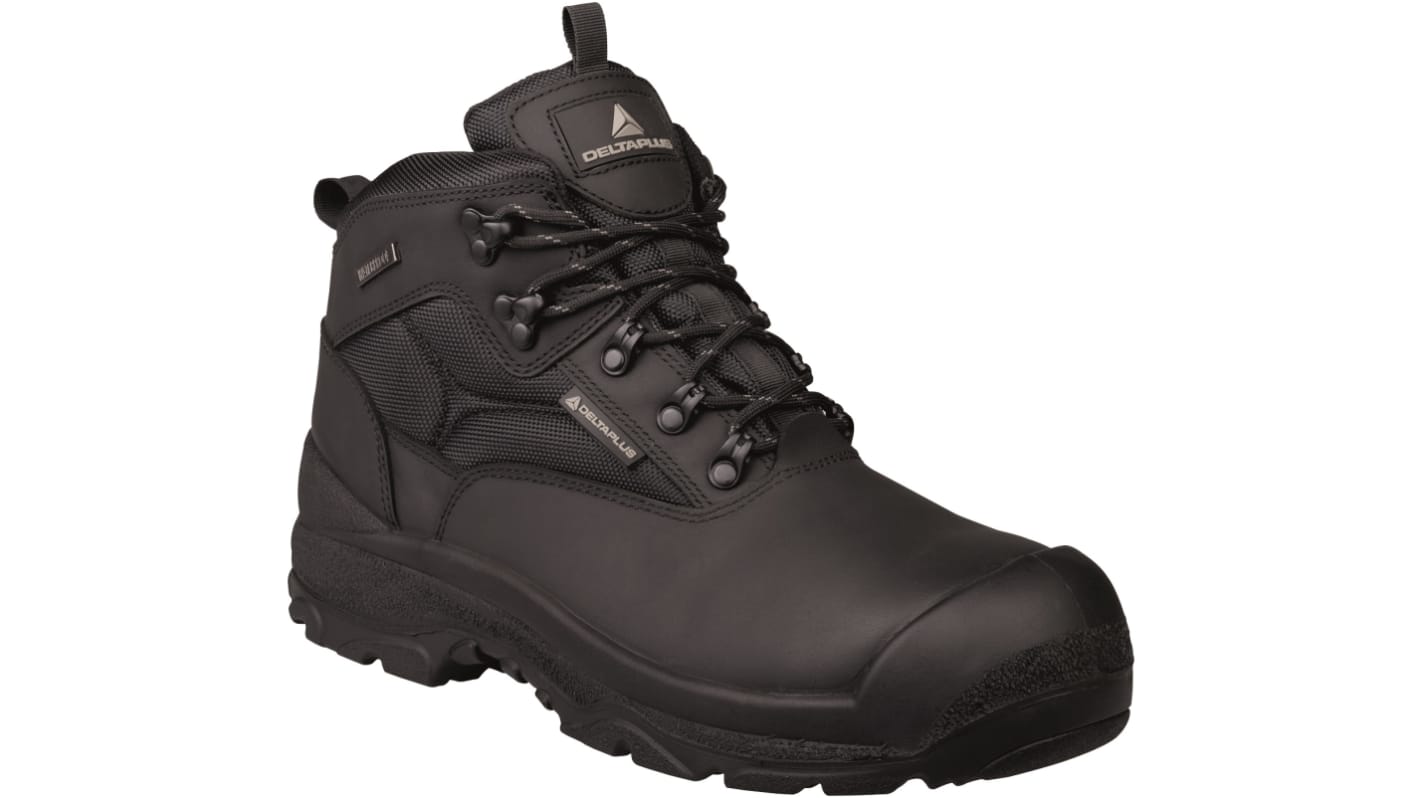 Delta Plus SAMYS Black Steel Toe Capped Men's Safety Shoes, UK 4, EU 37