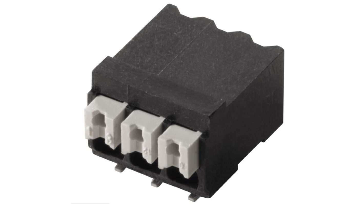 Weidmuller LSF Series PCB Terminal Block, 5-Contact, 3.5mm Pitch, Surface Mount, 1-Row