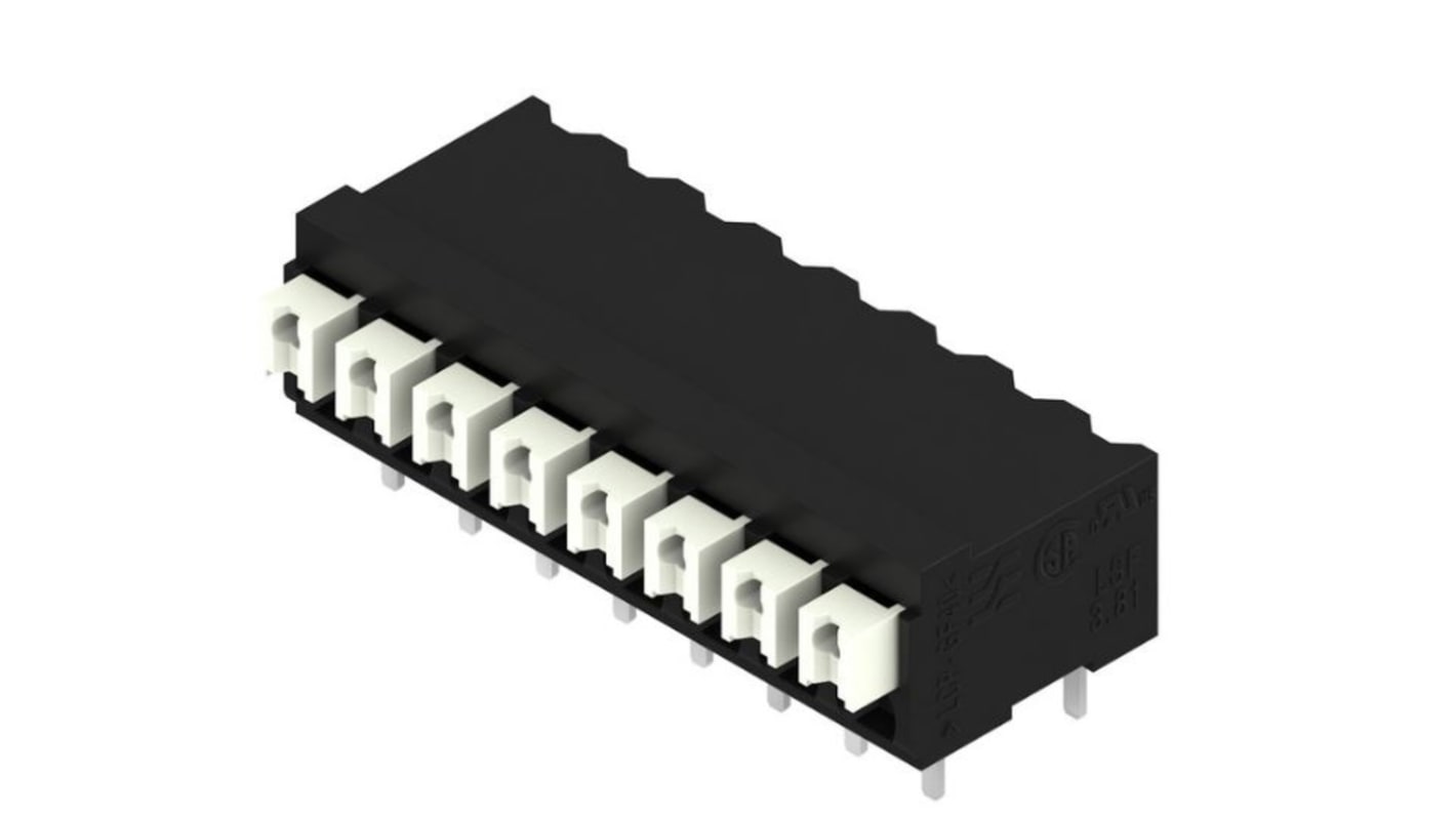 Borne para PCB Weidmuller de 8 vías , paso 3.81mm, montaje superficial