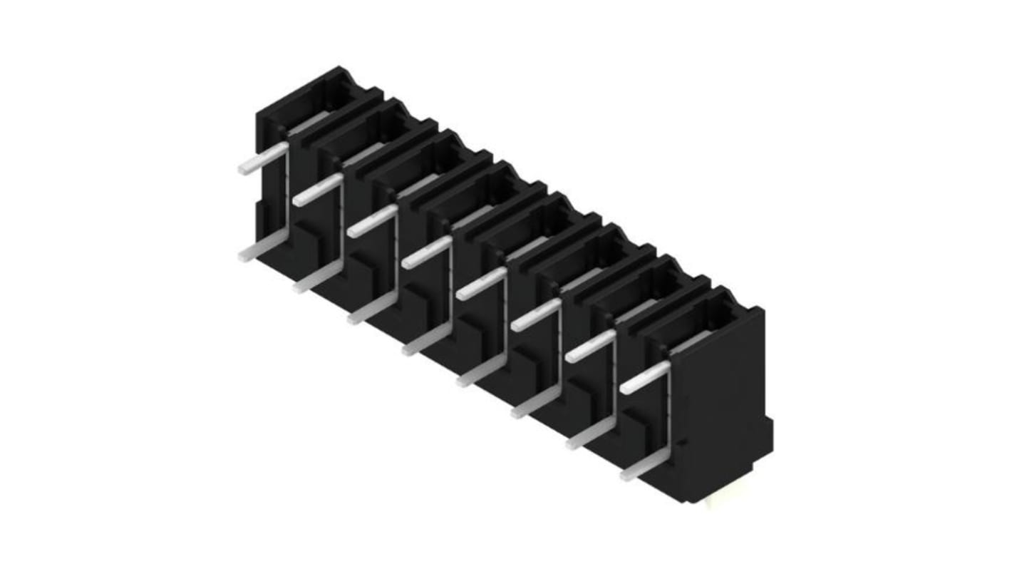 Weidmuller LSF Series PCB Terminal Block, 8-Contact, 5.08mm Pitch, Surface Mount, 1-Row