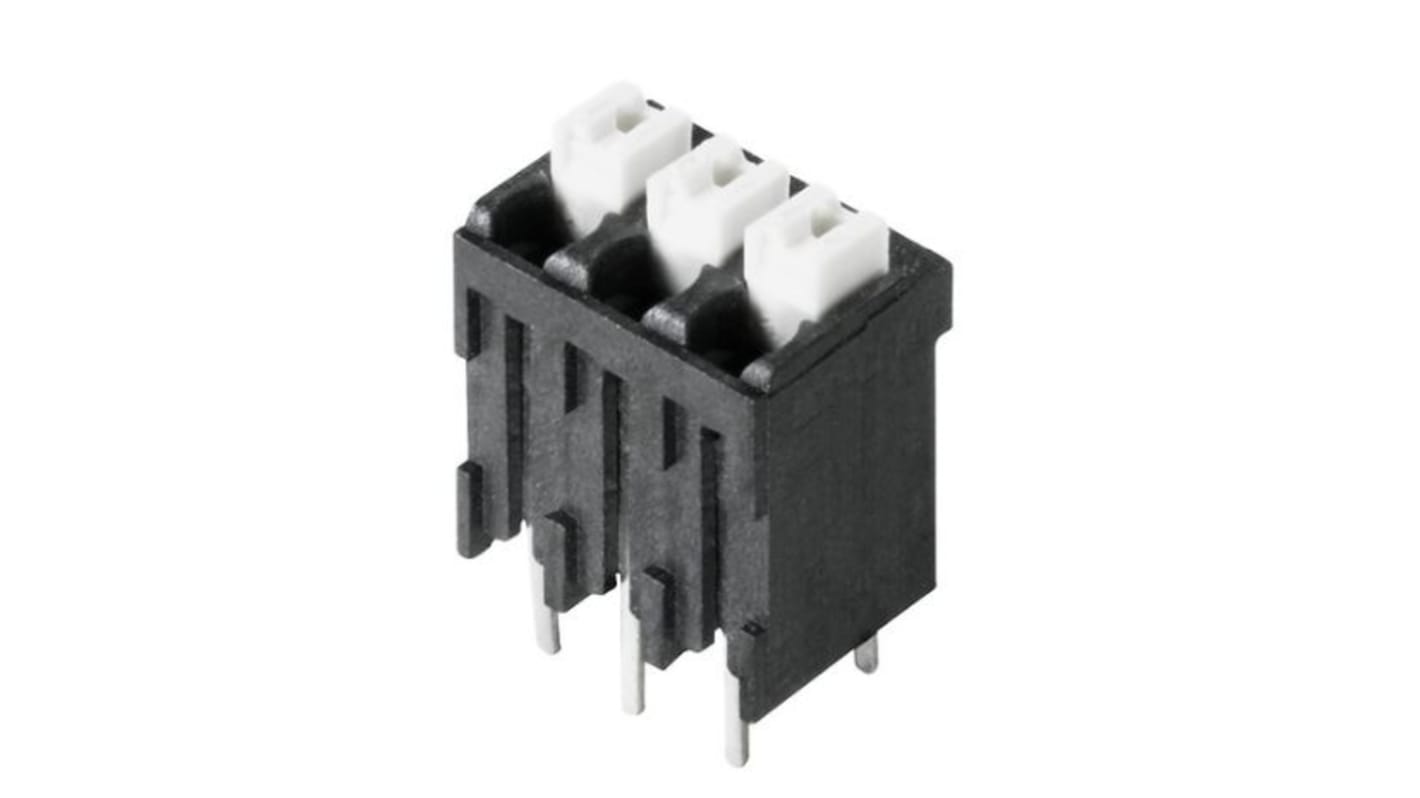 Weidmuller LSF Series PCB Terminal Block, 4-Contact, 3.5mm Pitch, Surface Mount, 1-Row