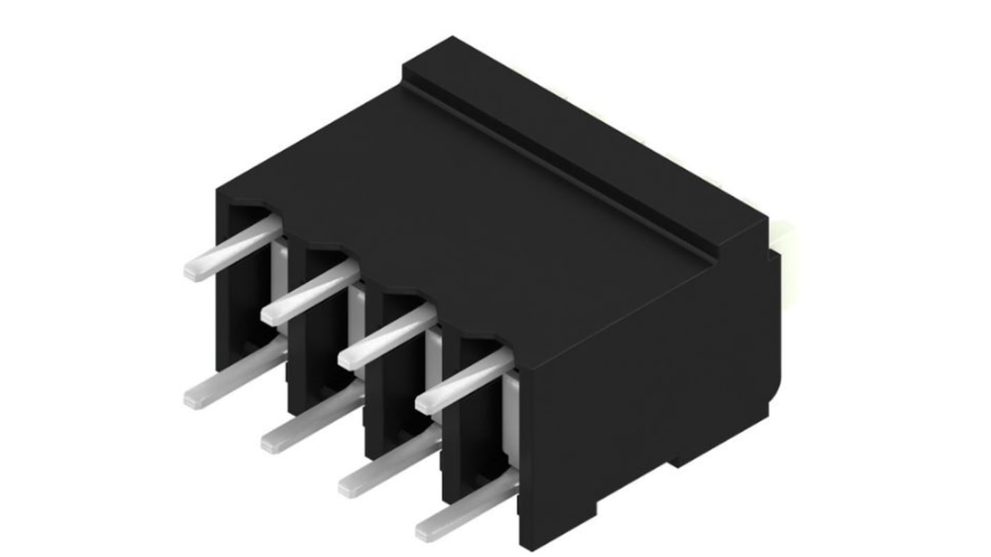 Borne para PCB Weidmuller de 4 vías , paso 3.81mm, montaje superficial