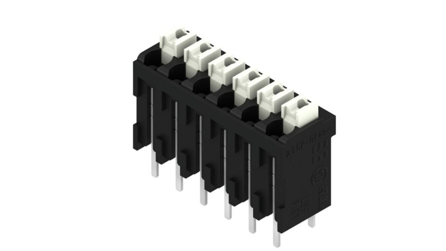Weidmüller LSF Series PCB Terminal Block, 6-Contact, 3.81mm Pitch, Surface Mount, 1-Row
